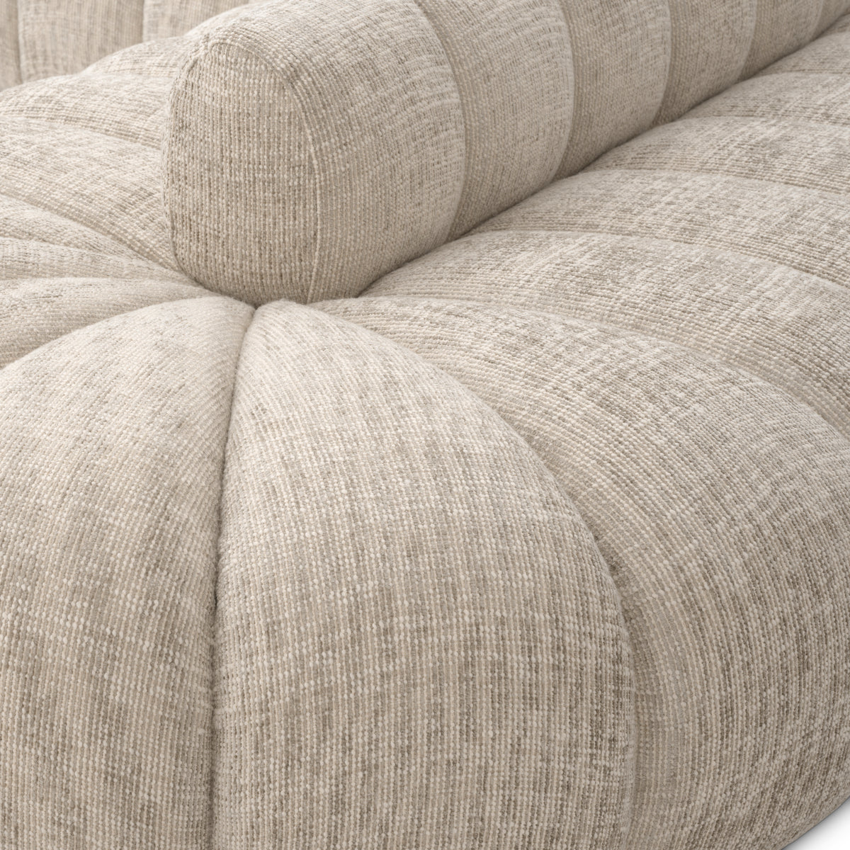 Eichholtz Alison Sofa, Creststone Beige, Black Feet (A119037)