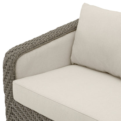 Eichholtz Bryson Outdoor Sofa, Faux Woven Rattan, Viola Sand (A119253)