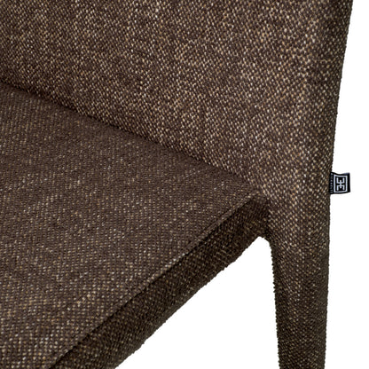 Eichholtz Leiza Dining Chair, Renato Brown, Stain Resistance (A119420)