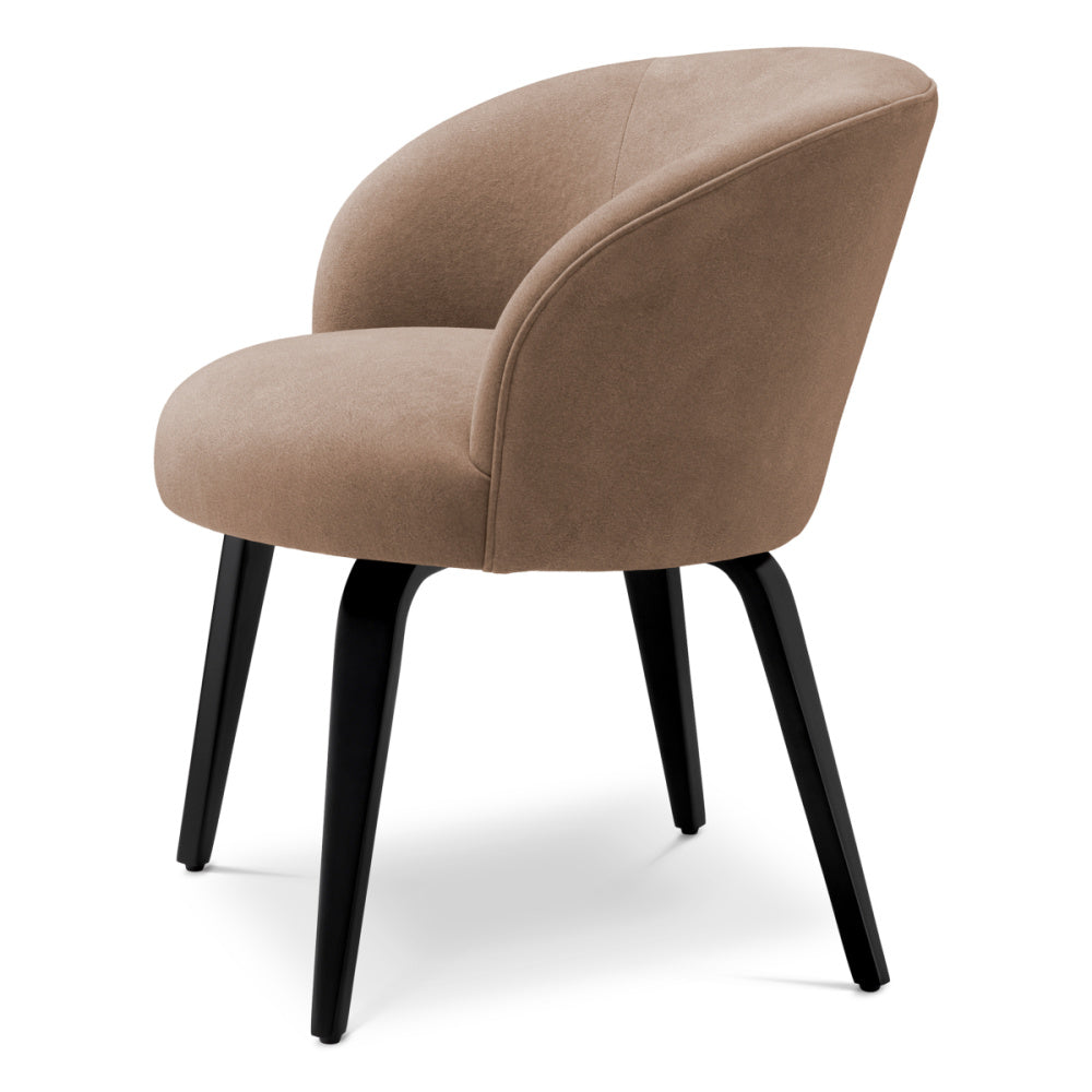 Eichholtz Vichy Dining Chair, Tondro Beige, Black Legs (A119441)