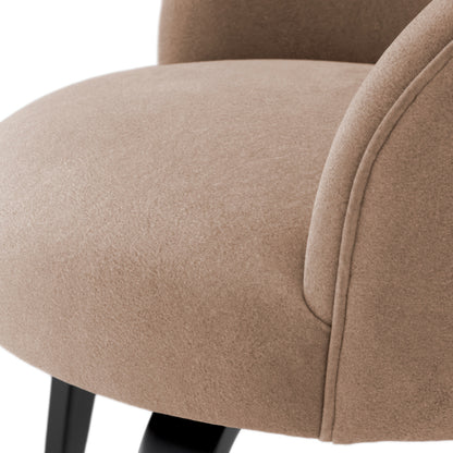 Eichholtz Vichy Dining Chair, Tondro Beige, Black Legs (A119441)