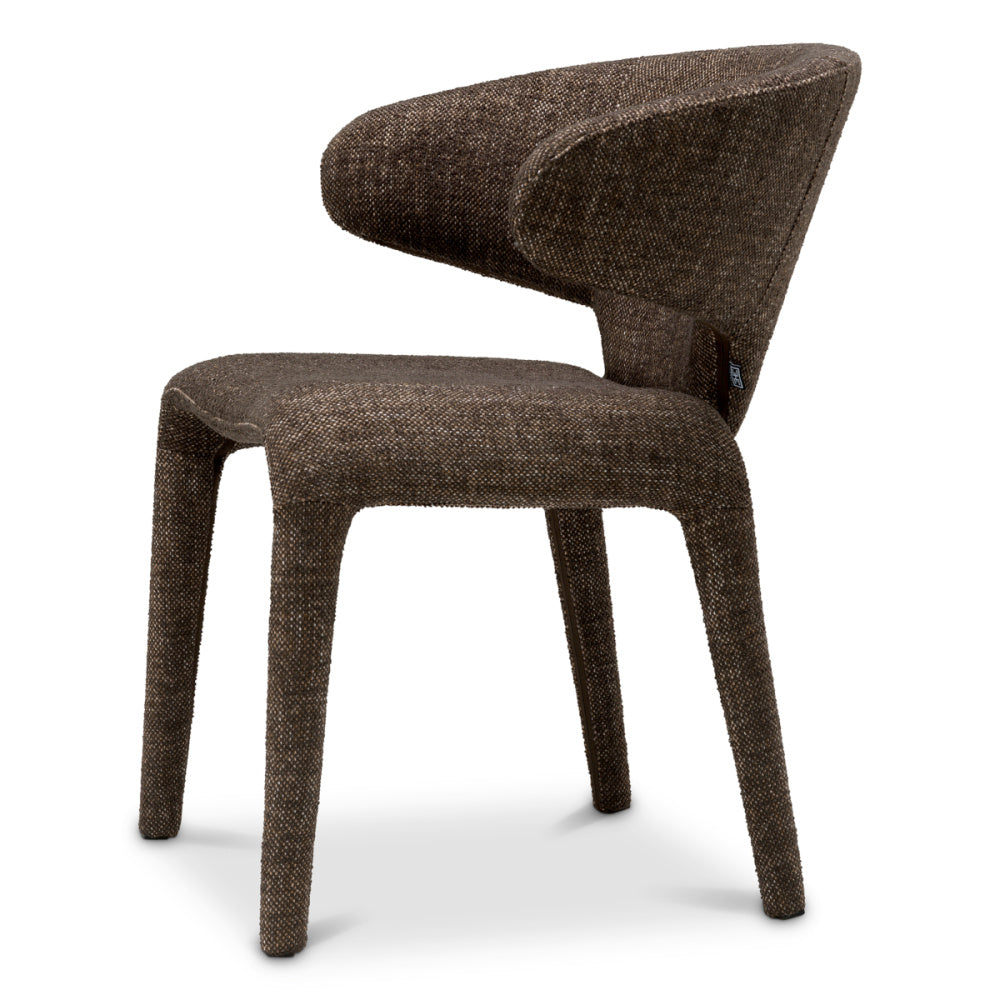 Eichholtz Josephine Dining Chair, Renato Brown, Stain Resistance (A119503)