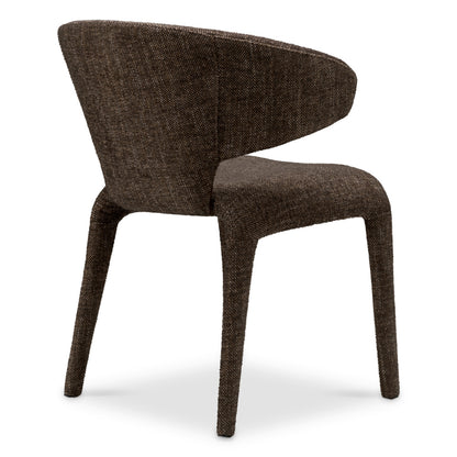 Eichholtz Josephine Dining Chair, Renato Brown, Stain Resistance (A119503)