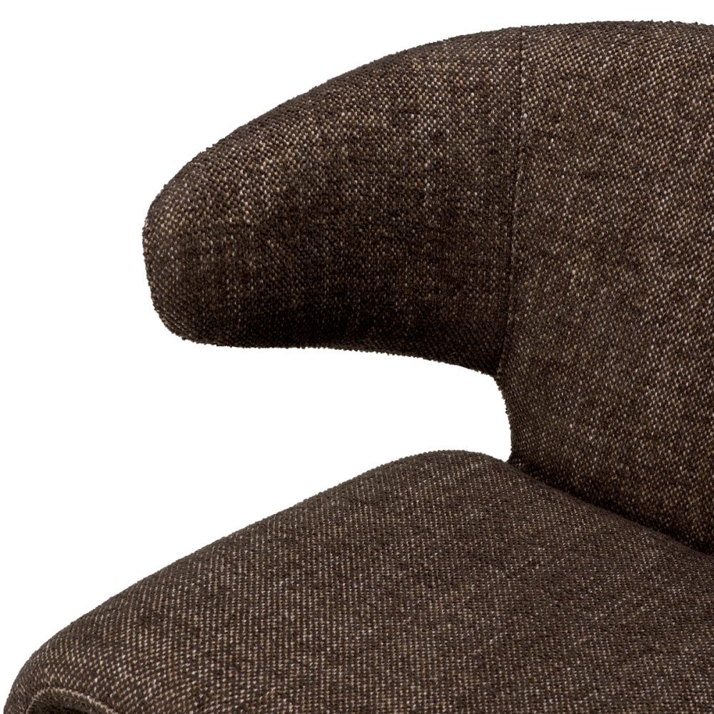 Eichholtz Josephine Dining Chair, Renato Brown, Stain Resistance (A119503)