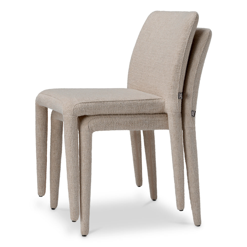 Eichholtz Leiza Dining Chair, Renato Off-white, Stain Resistance (A119506)