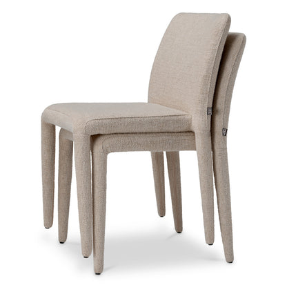 Eichholtz Leiza Dining Chair, Renato Off-white, Stain Resistance (A119506)