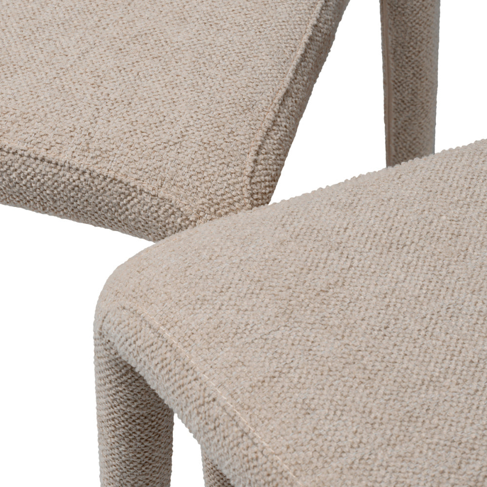 Eichholtz Leiza Dining Chair, Renato Off-white, Stain Resistance (A119506)