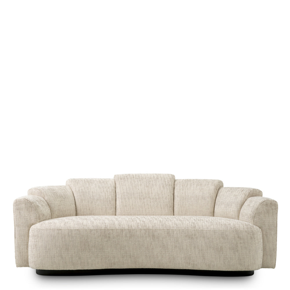 Eichholtz Marbella Sofa, Small, Creststone Beige, Black Base (A119774)