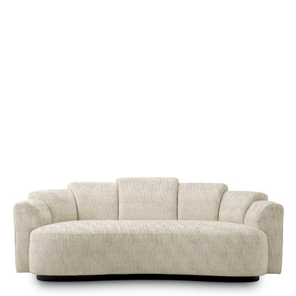 Eichholtz Marbella Sofa, Small, Creststone Beige, Black Base (A119774)