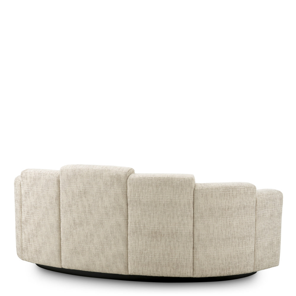 Eichholtz Marbella Sofa, Small, Creststone Beige, Black Base (A119774)