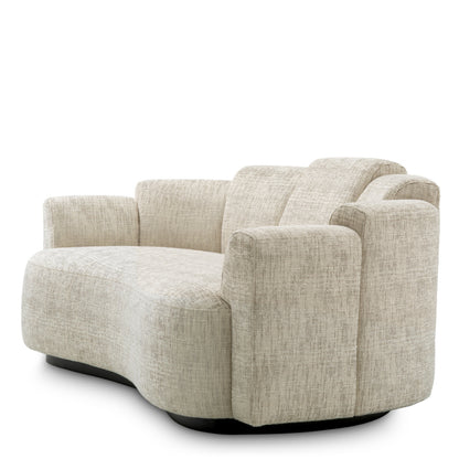 Eichholtz Marbella Sofa, Small, Creststone Beige, Black Base (A119774)