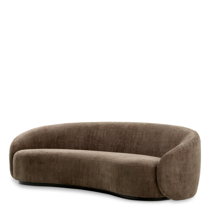 Eichholtz Amore Sofa, Avelin Brown, Black Base (A119809)