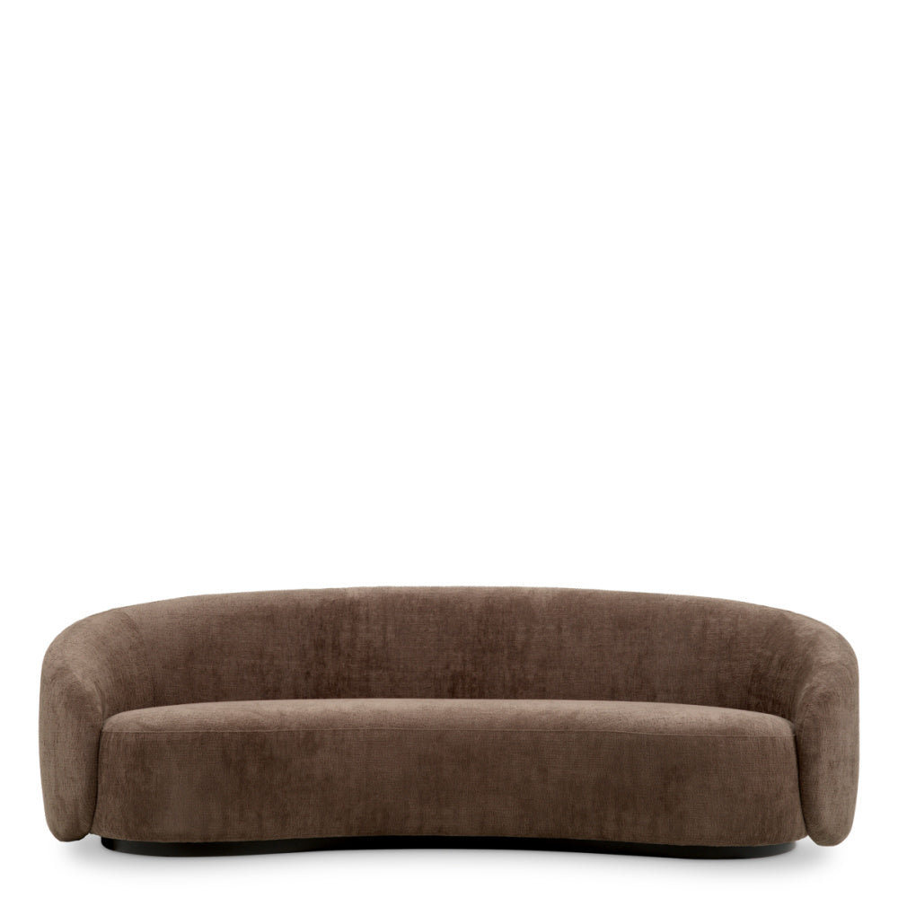 Eichholtz Amore Sofa, Avelin Brown, Black Base (A119809)