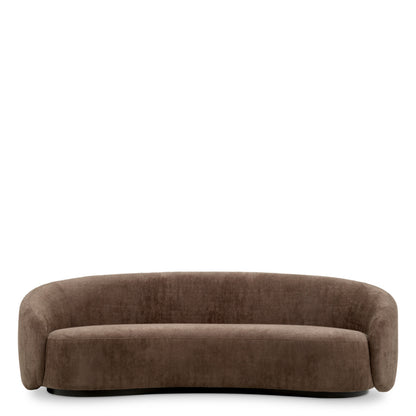 Eichholtz Amore Sofa, Avelin Brown, Black Base (A119809)