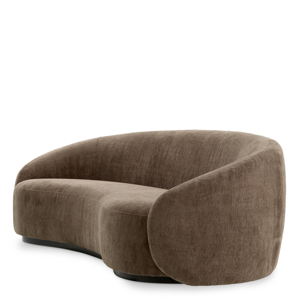 Eichholtz Amore Sofa, Avelin Brown, Black Base (A119809)