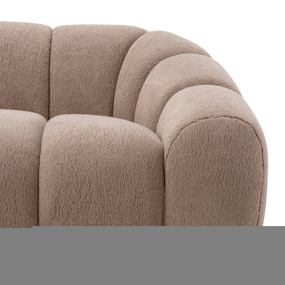 Eichholtz Gavona Sofa, Withmore Greige, Black Feet (A119840)