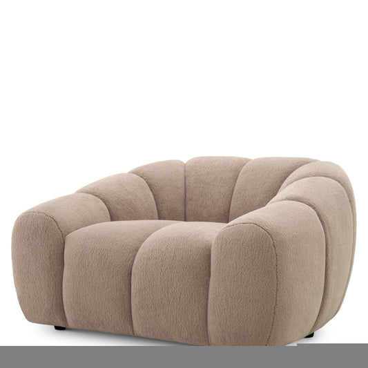 Eichholtz Gavona Chair, Withmore Greige, Black Feet (A119847)