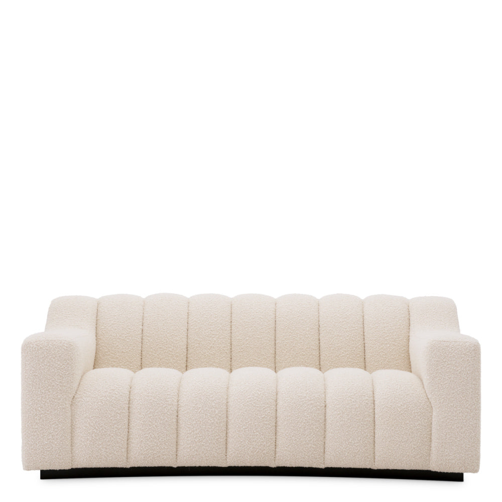 Eichholtz Kelly XS Sofa, Bouclé Cream, Black Base (A120179)