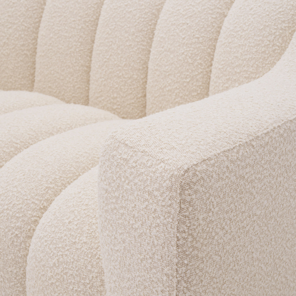 Eichholtz Kelly XS Sofa, Bouclé Cream, Black Base (A120179)
