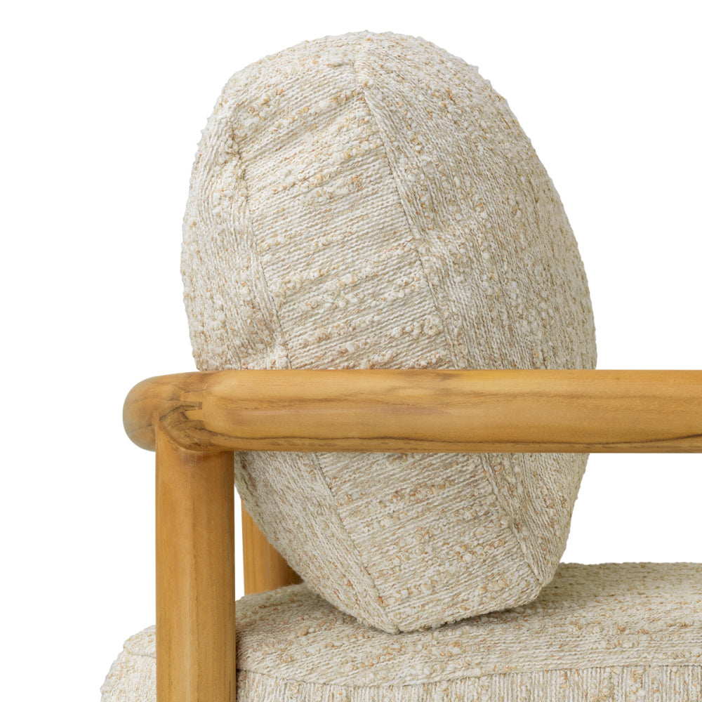 Eichholtz Ombria Outdoor Chair, Natural Teak, Arden Natural (A120255)