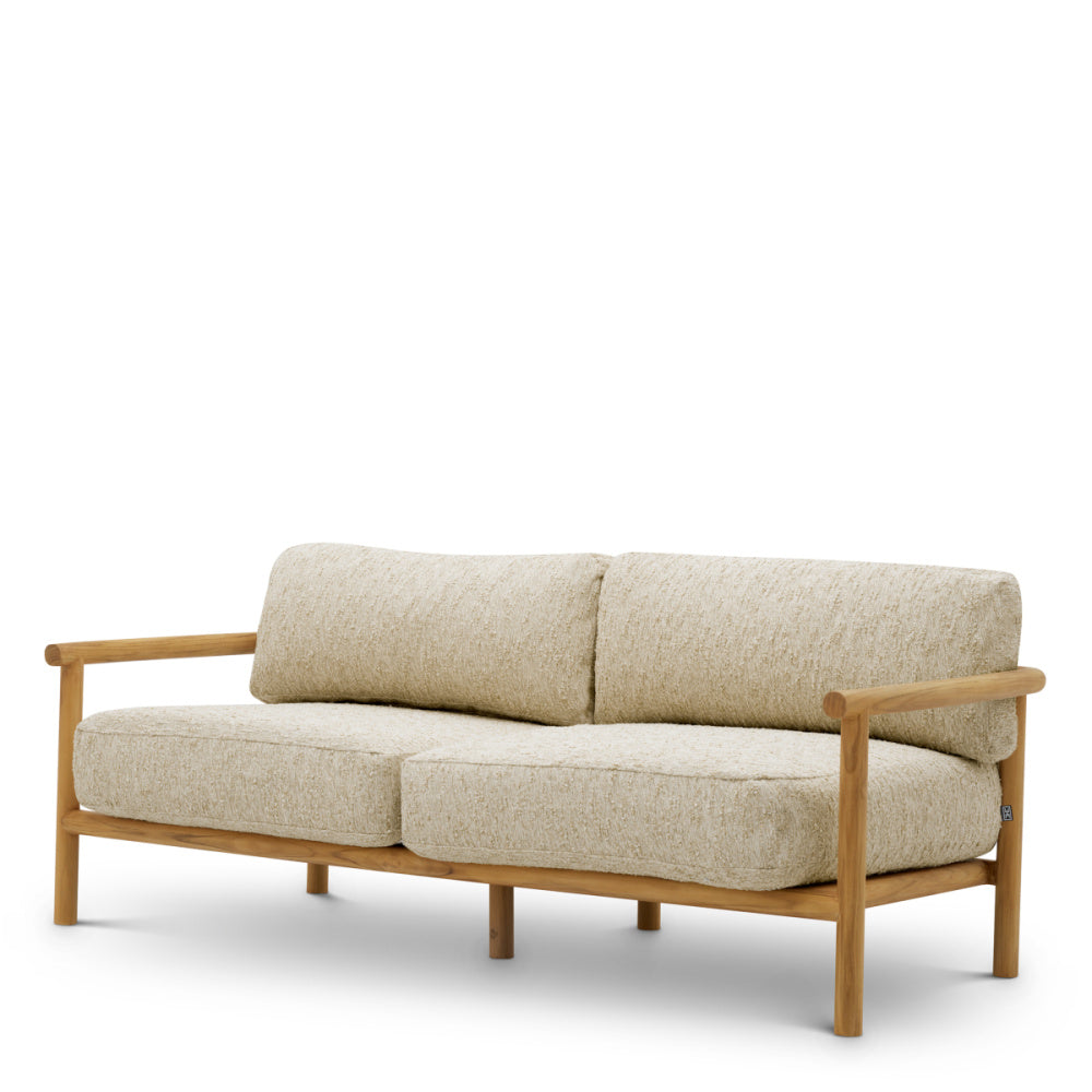 Eichholtz Ombria Outdoor Sofa, Natural Teak, Arden Natural (A120256)