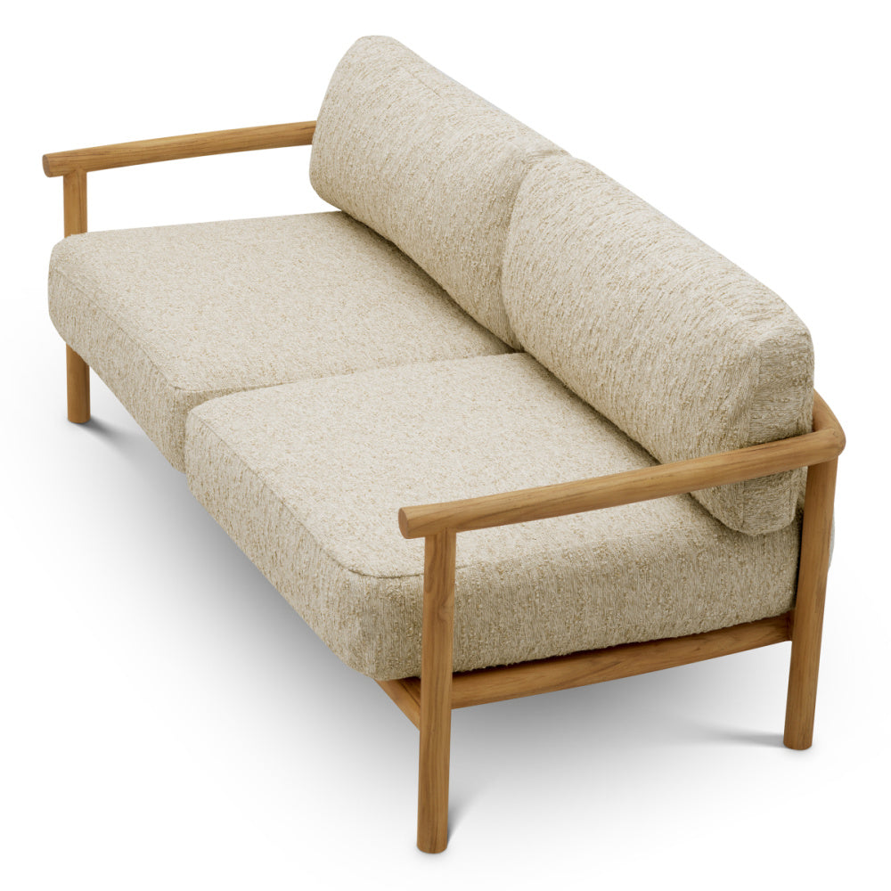 Eichholtz Ombria Outdoor Sofa, Natural Teak, Arden Natural (A120256)