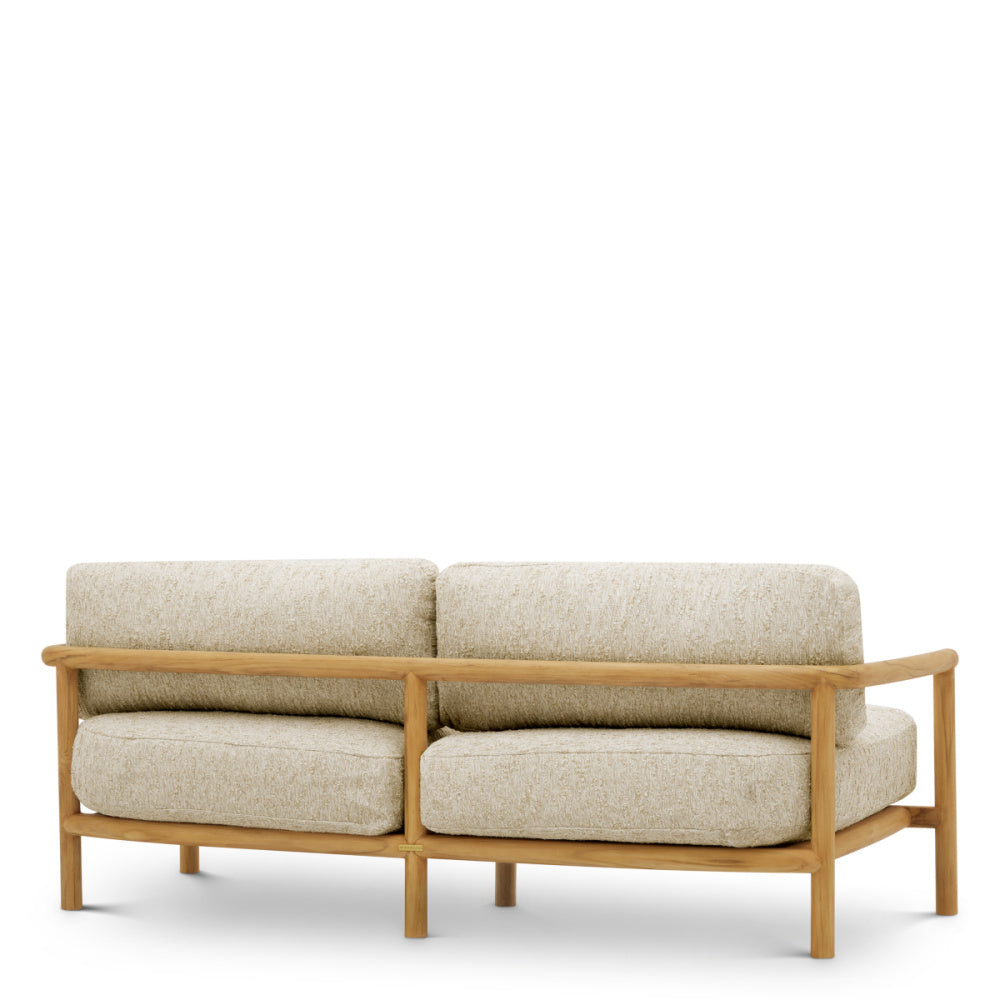 Eichholtz Ombria Outdoor Sofa, Natural Teak, Arden Natural (A120256)