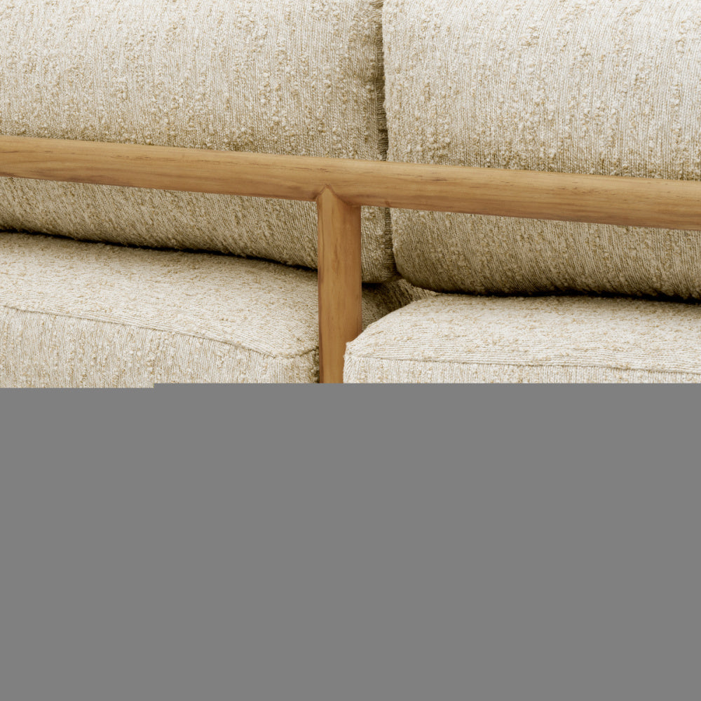 Eichholtz Ombria Outdoor Sofa, Natural Teak, Arden Natural (A120256)