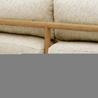 Eichholtz Ombria Outdoor Sofa, Natural Teak, Arden Natural (A120256)