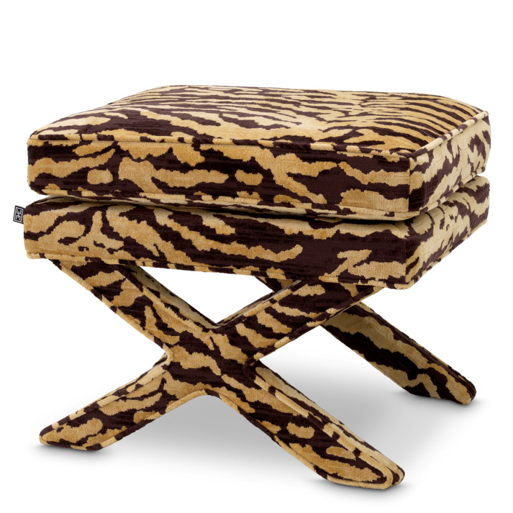 Eichholtz Cordoba Stool, Tigris Brown (A120575)
