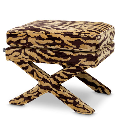 Eichholtz Cordoba Stool, Tigris Brown (A120575)