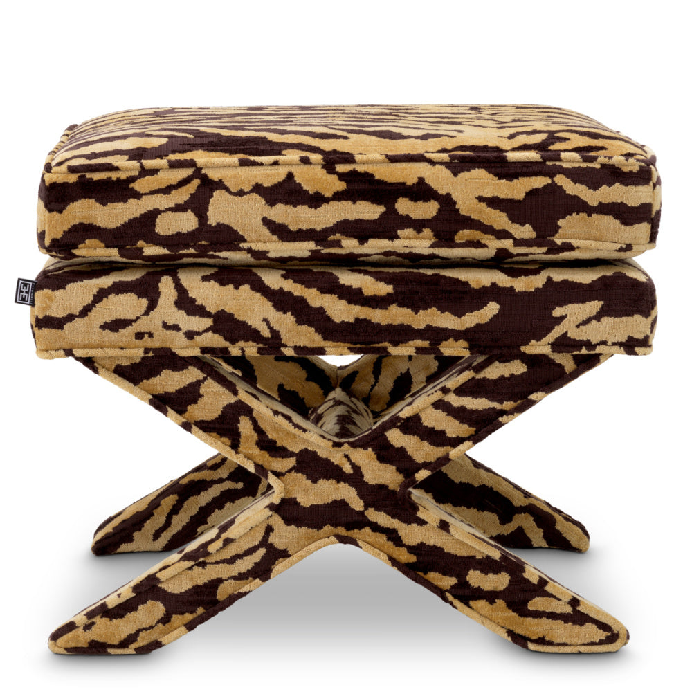 Eichholtz Cordoba Stool, Tigris Brown (A120575)