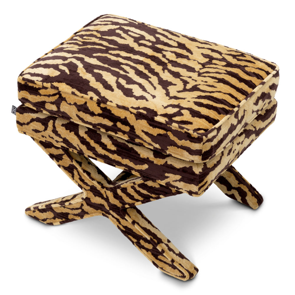 Eichholtz Cordoba Stool, Tigris Brown (A120575)
