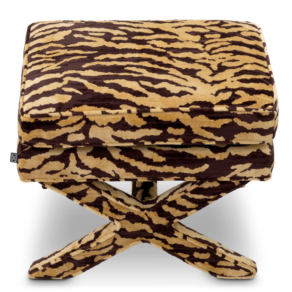 Eichholtz Cordoba Stool, Tigris Brown (A120575)