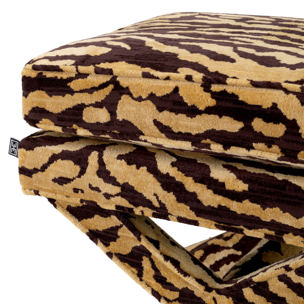 Eichholtz Cordoba Stool, Tigris Brown (A120575)