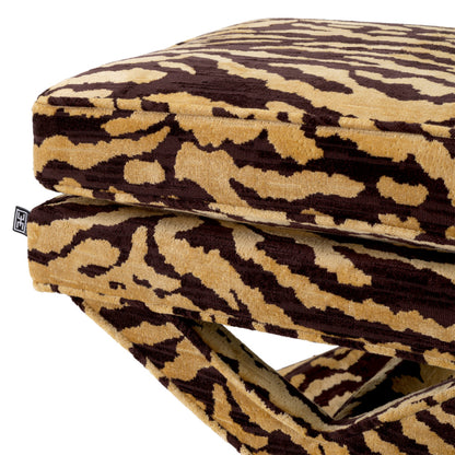 Eichholtz Cordoba Stool, Tigris Brown (A120575)