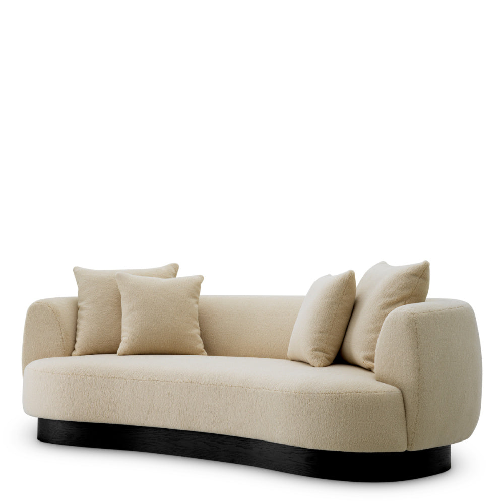Eichholtz Elliston Sofa, Withmore Cream, Black Base (A120625)