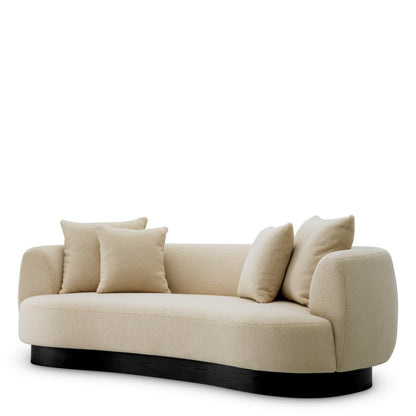 Eichholtz Elliston Sofa, Withmore Cream, Black Base (A120625)