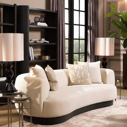 Eichholtz Elliston Sofa, Withmore Cream, Black Base (A120625)