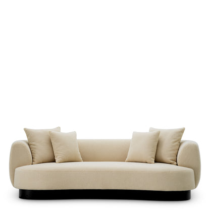 Eichholtz Elliston Sofa, Withmore Cream, Black Base (A120625)