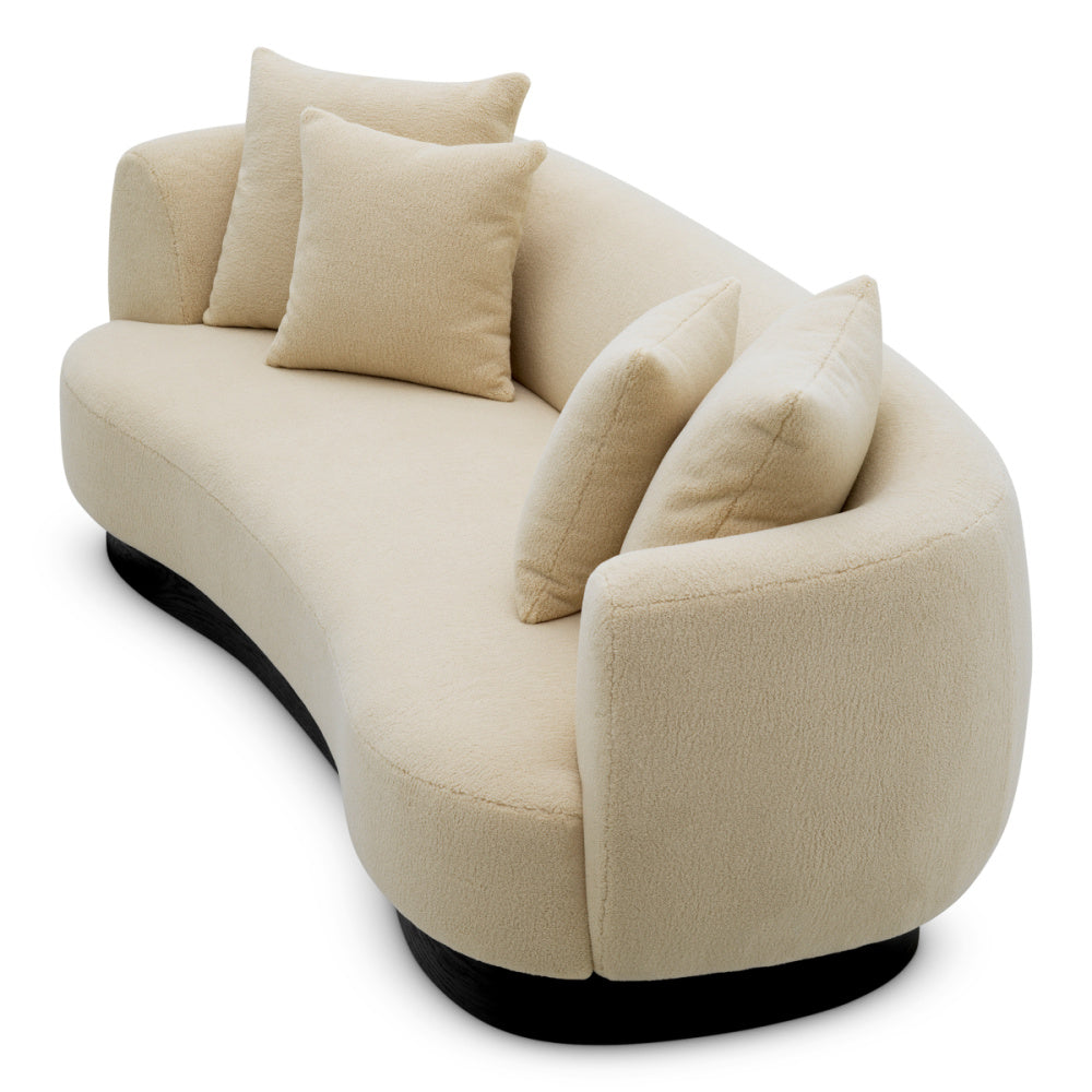 Eichholtz Elliston Sofa, Withmore Cream, Black Base (A120625)
