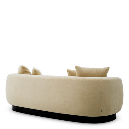 Eichholtz Elliston Sofa, Withmore Cream, Black Base (A120625)