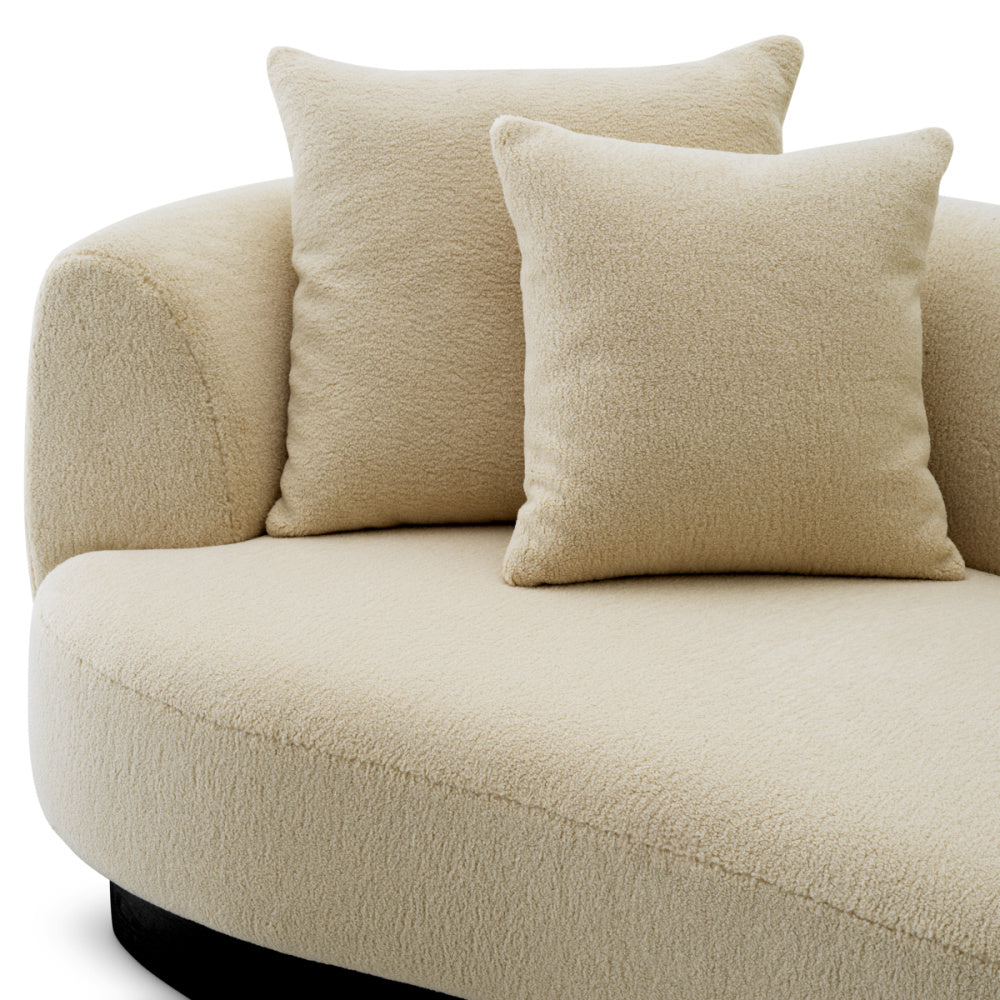 Eichholtz Elliston Sofa, Withmore Cream, Black Base (A120625)