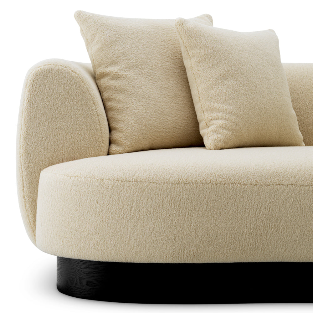 Eichholtz Elliston Sofa, Withmore Cream, Black Base (A120625)