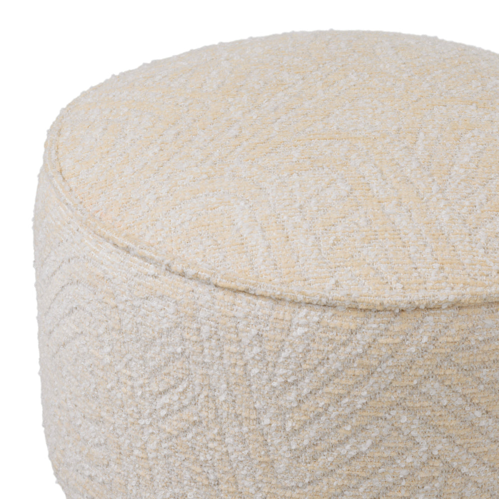 Eichholtz Carleton Counter Stool, Brushed Brass, Camari Cream, Swivel Base (A120862)