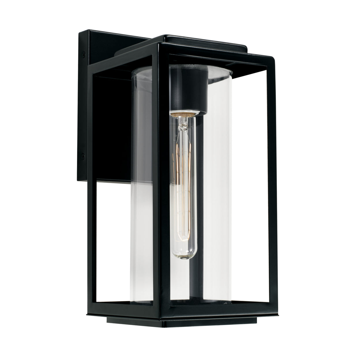 Capital Kessler 1-Light Outdoor Pendant in Matte Black