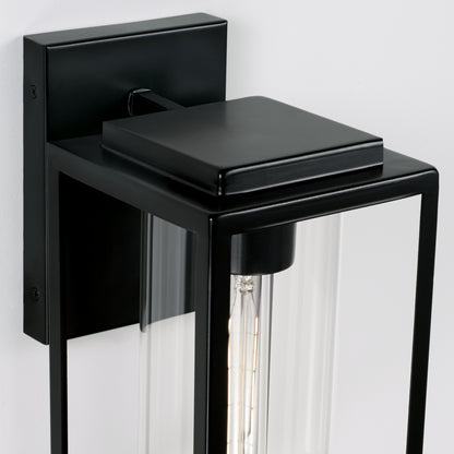 Capital Kessler 1-Light Outdoor Pendant in Matte Black