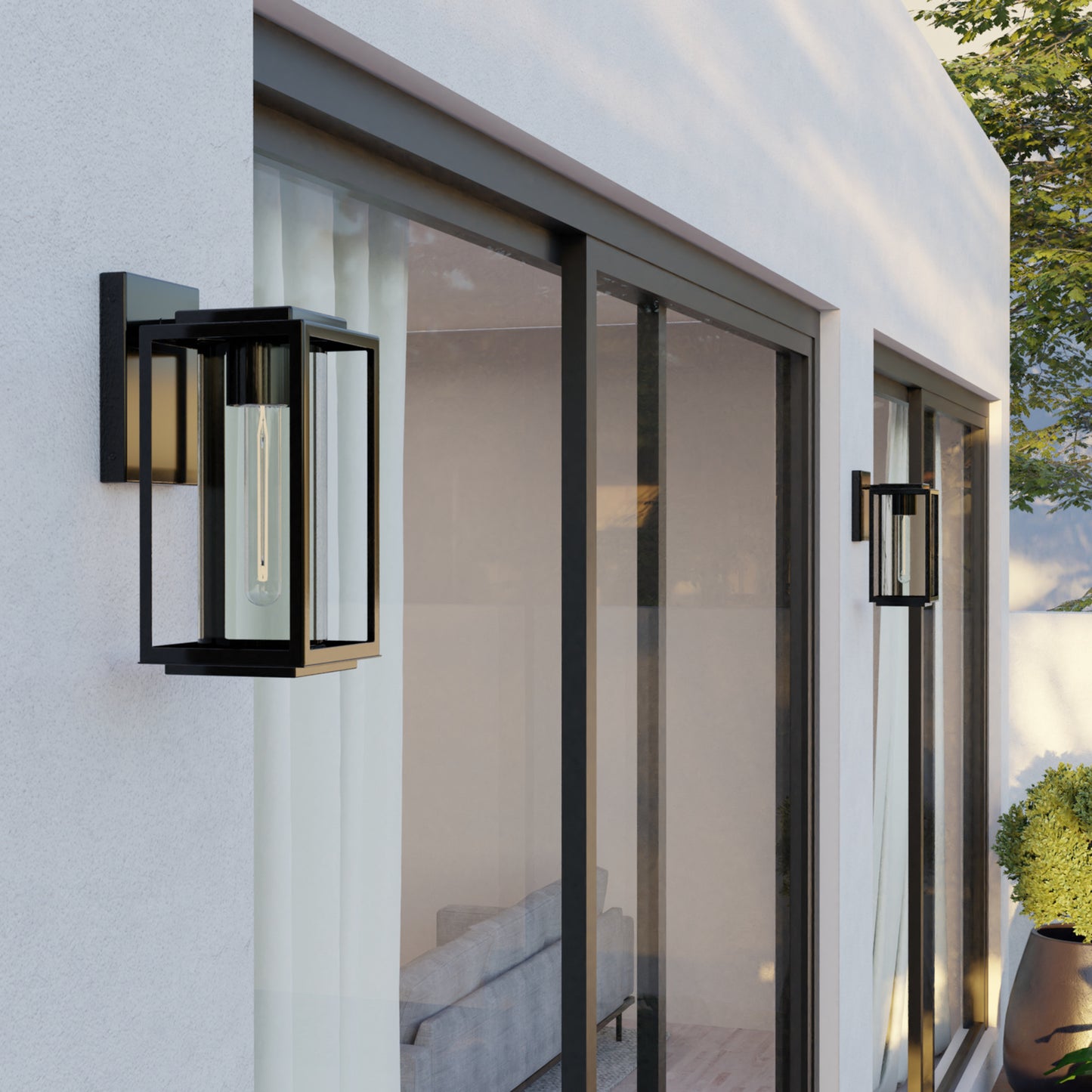 Capital Kessler 1-Light Outdoor Pendant in Matte Black