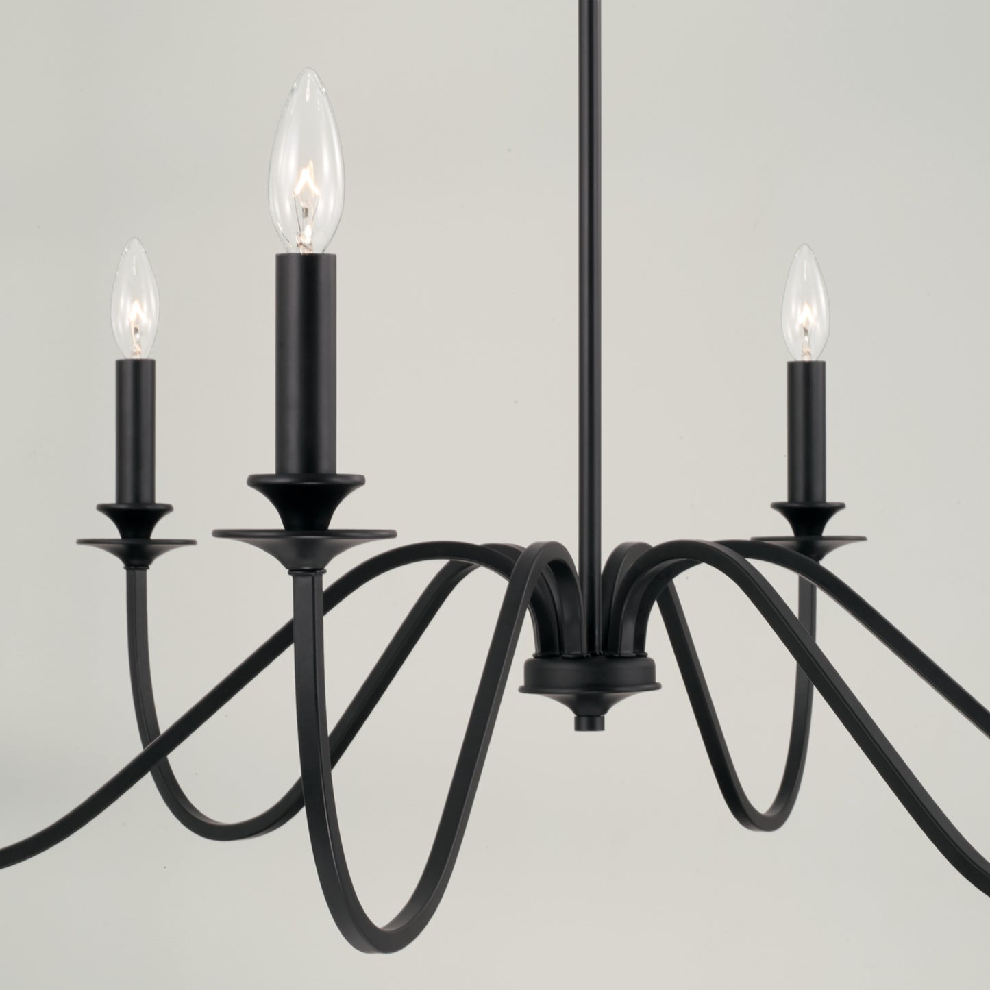 Capital Weston 6-Light Chandelier in Matte Black