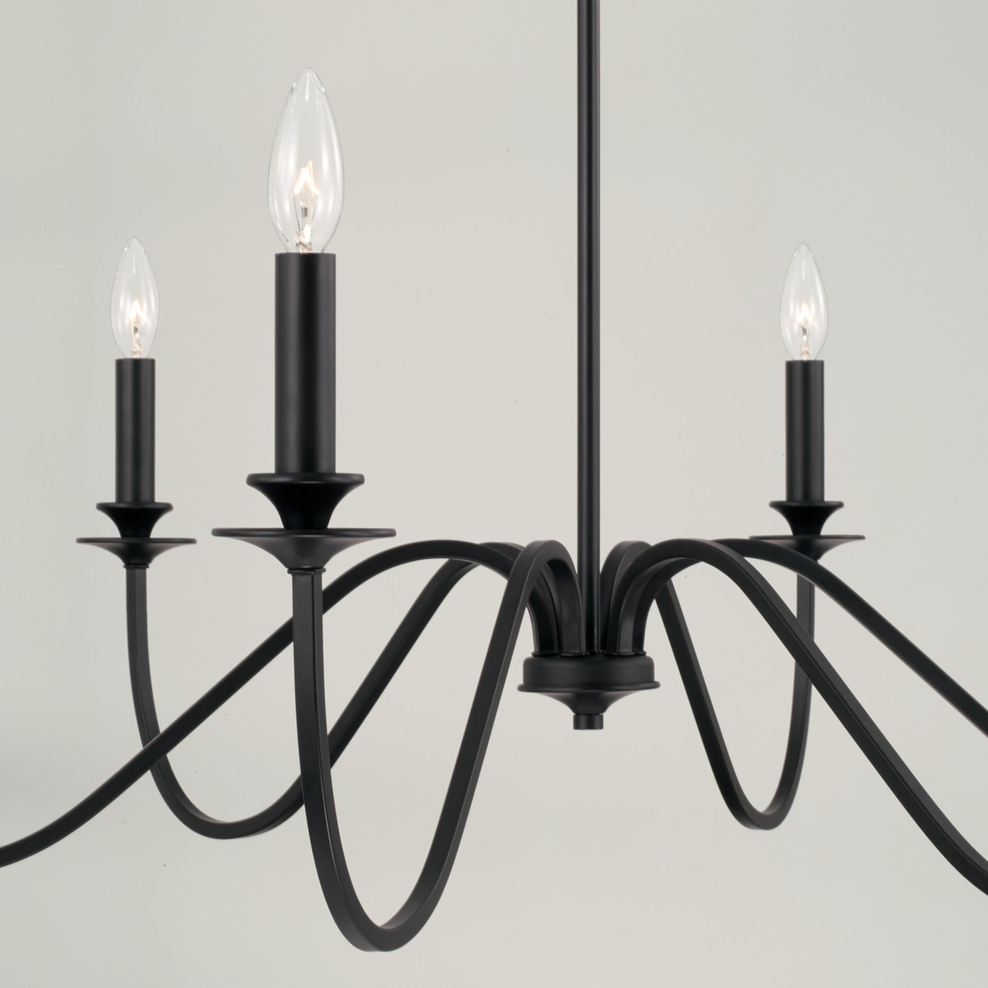 Capital Weston 6-Light Chandelier in Matte Black